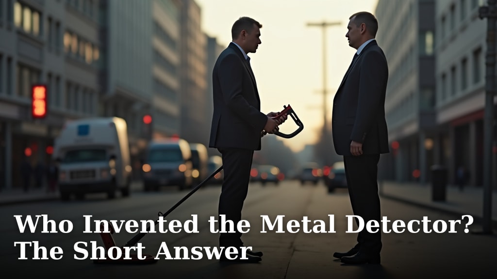 Who Invented the Metal Detector? The Short Answer